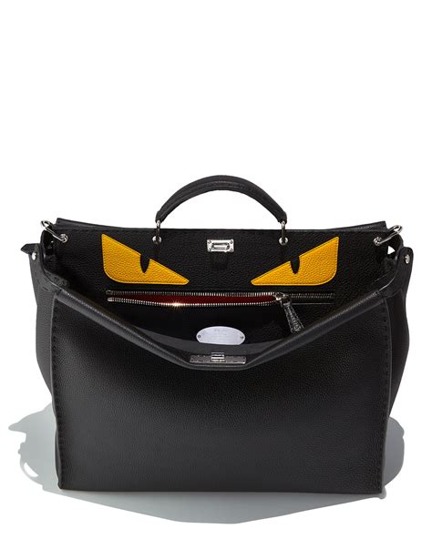 fendi monster eyes messenger bag|fendi monster eyes peekaboo.